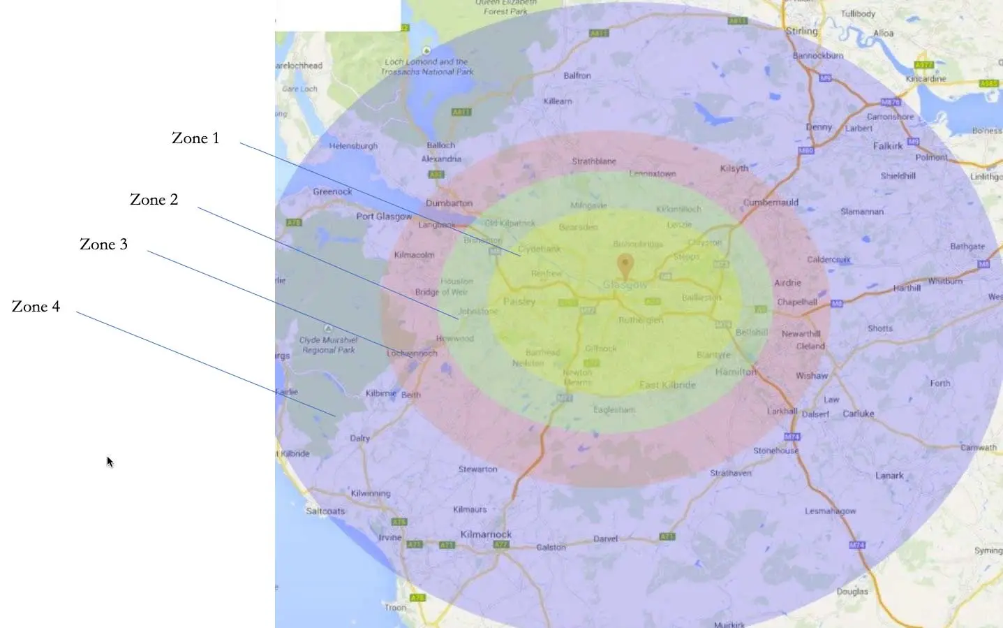 zones