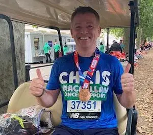 Chris Hanlon completes London Marathon