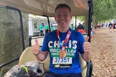 Chris Hanlon completes London Marathon